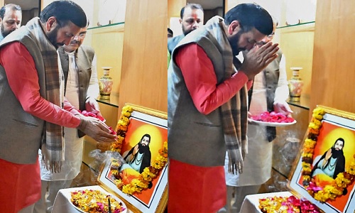 मुख्यमंत्री नायब सिंह सैनी ने संत शिरोमणि गुरू रविदास जी को जयंती पर किया नमन