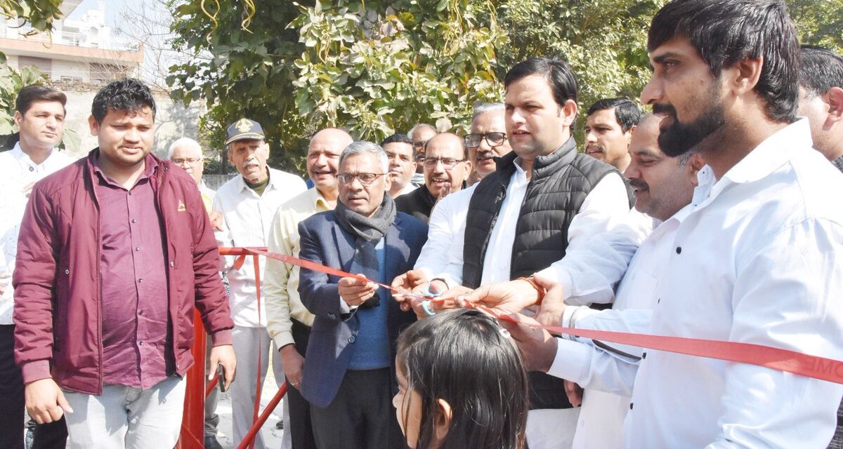 युवा अधिकारिता मंत्री गौरव गौतम ने पलवल शहर में किया विभिन्न विकास कार्यों का शुभारंभ और शिलान्यास