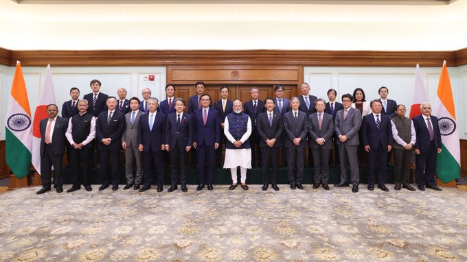 प्रधानमंत्री श्री नरेन्द्र मोदी ने भारत और जापान के बीच आर्थिक सहयोग को मजबूत करने के लिए केइज़ाई दोयुकाई के उच्चस्तरीय प्रतिनिधिमंडल से मुलाकात की