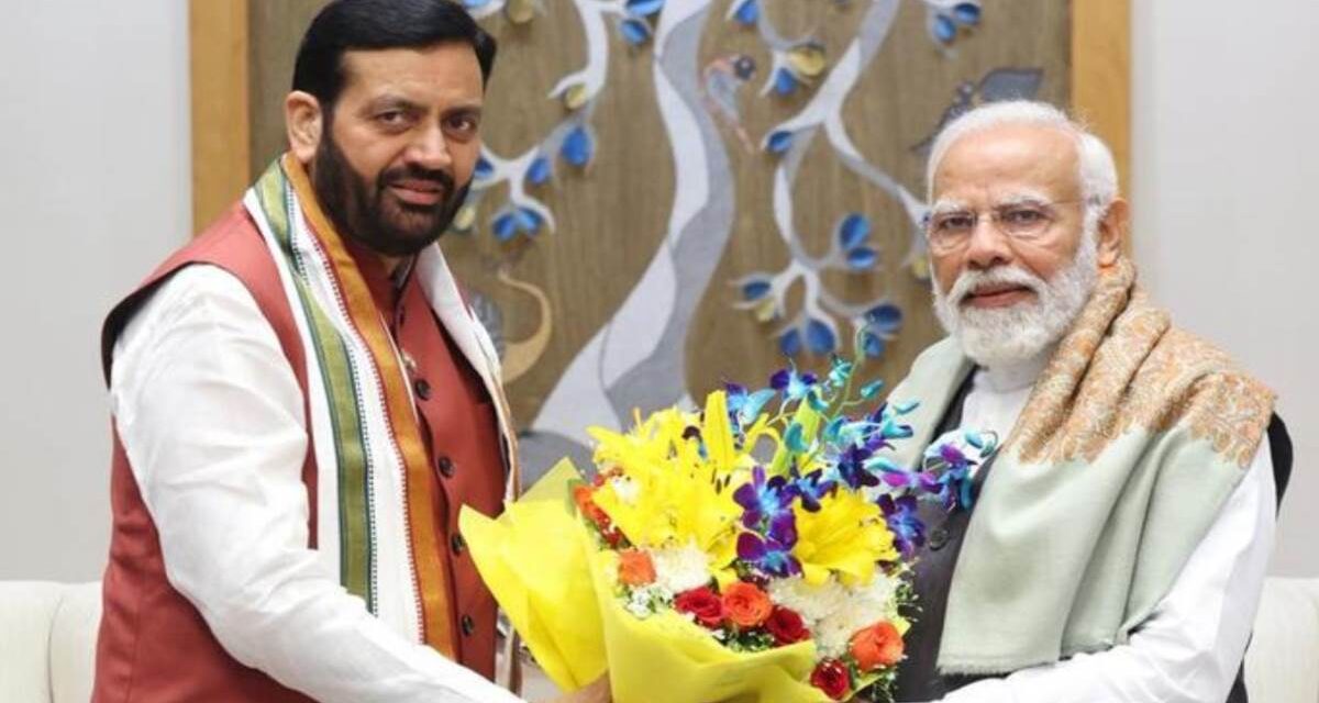 मुख्यमंत्री श्री नायब सिंह सैनी ने नई दिल्ली में प्रधानमंत्री नरेंद्र मोदी से की मुलाकात