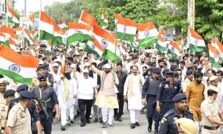 मुख्यमंत्री श्री नायब सिंह सैनी की अगुवाई में लाडवा में निकाली गई तिरंगा यात्रा, हरियाणा के लाखों जवान भारत माता की सेवा के लिए हमेशा तत्पर