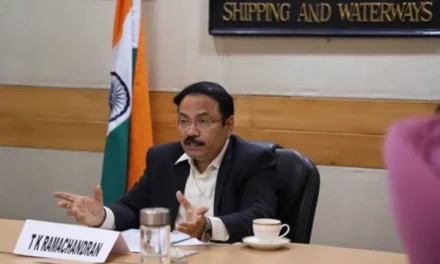 जलमार्ग मंत्रालय के सचिव श्री टीके रामचंद्रन ने मार्सिले में सीएमए सीजीएम नेतृत्व से मुलाकात की