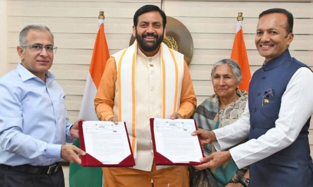 मुख्यमंत्री श्री नायब सिंह सैनी की उपस्थिति में एमओयू पर हुए हस्ताक्षर, नवीन जिंदल फाउंडेशन करेगी संचालन
