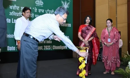 हरियाणा के मुख्य सचिव अनुराग रस्तोगी ने खाद्यान्न खरीद सुधारों पर राज्य स्तरीय कार्यशाला का उद्घाटन, किसानों के लिए नई दिशा