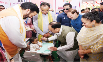 रोहतक में केंद्रीय स्वास्थ्य मंत्री जगत प्रकाश नड्डा और मुख्यमंत्री नायब सिंह सैनी ने “नमो वन” का उद्घाटन किया