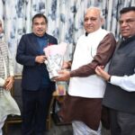 केंद्रीय मंत्री नितिन गडकरी से मिले हरियाणा मंत्री रणबीर गंगवा, राज्य की सड़क परियोजनाओं पर हुई चर्चा