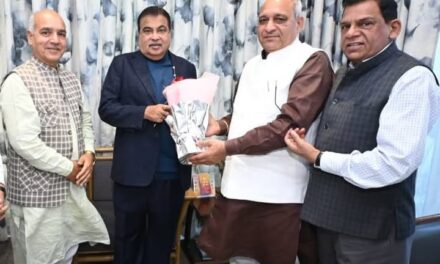 केंद्रीय मंत्री नितिन गडकरी से मिले हरियाणा मंत्री रणबीर गंगवा, राज्य की सड़क परियोजनाओं पर हुई चर्चा