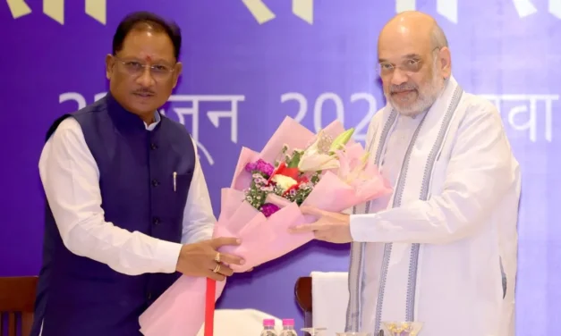 गृह मंत्री अमित शाह ने छत्तीसगढ़ में नक्सलवाद पर सुरक्षा समीक्षा बैठक की अध्यक्षता