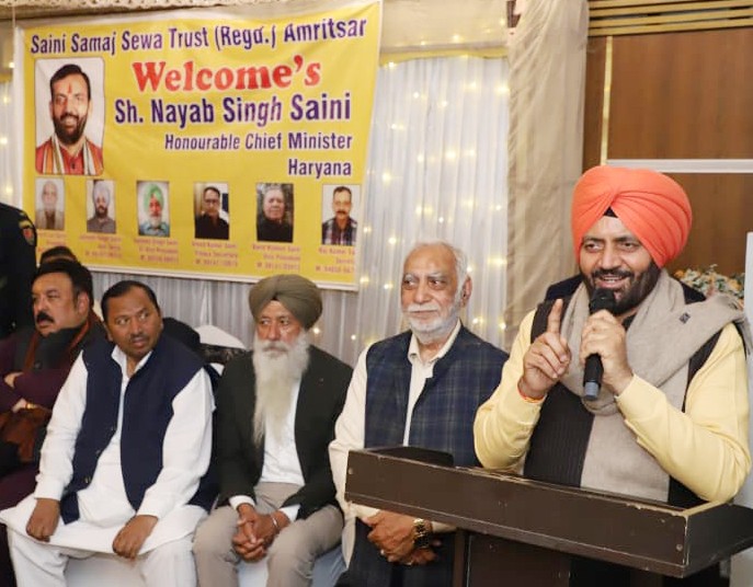 मुख्यमंत्री नायब सिंह सैनी ने अमृतसर में लॉन्च की वेबसाइट, विकास और संगठन पर जोर
